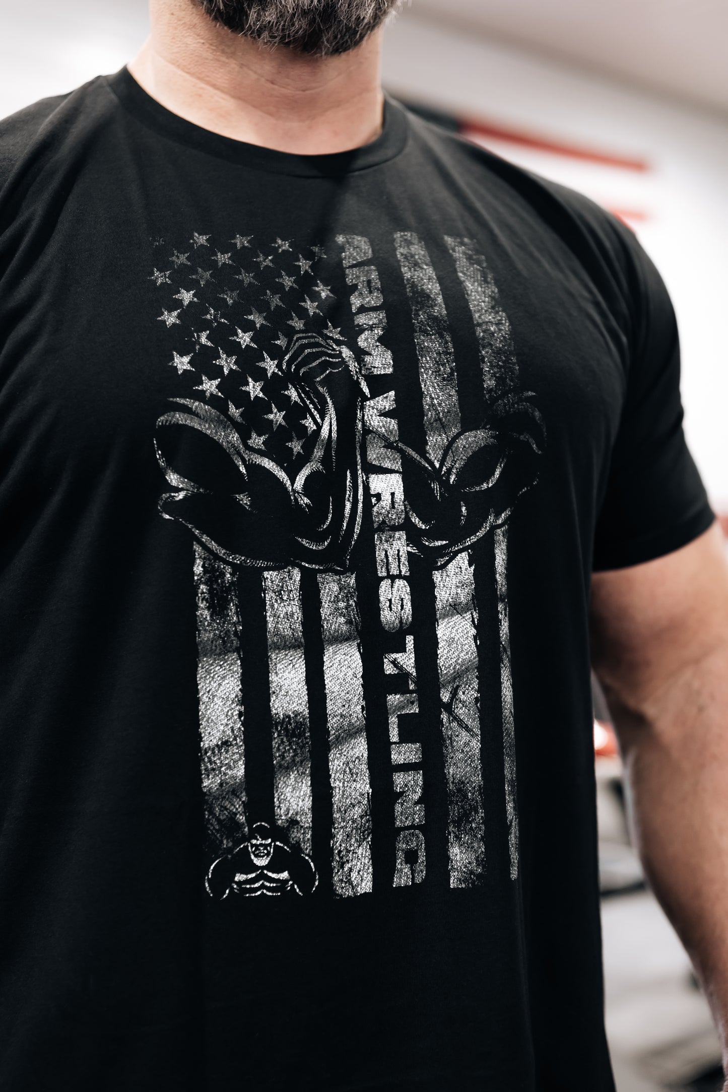 ARM WRESTLING FLAG - BLACK