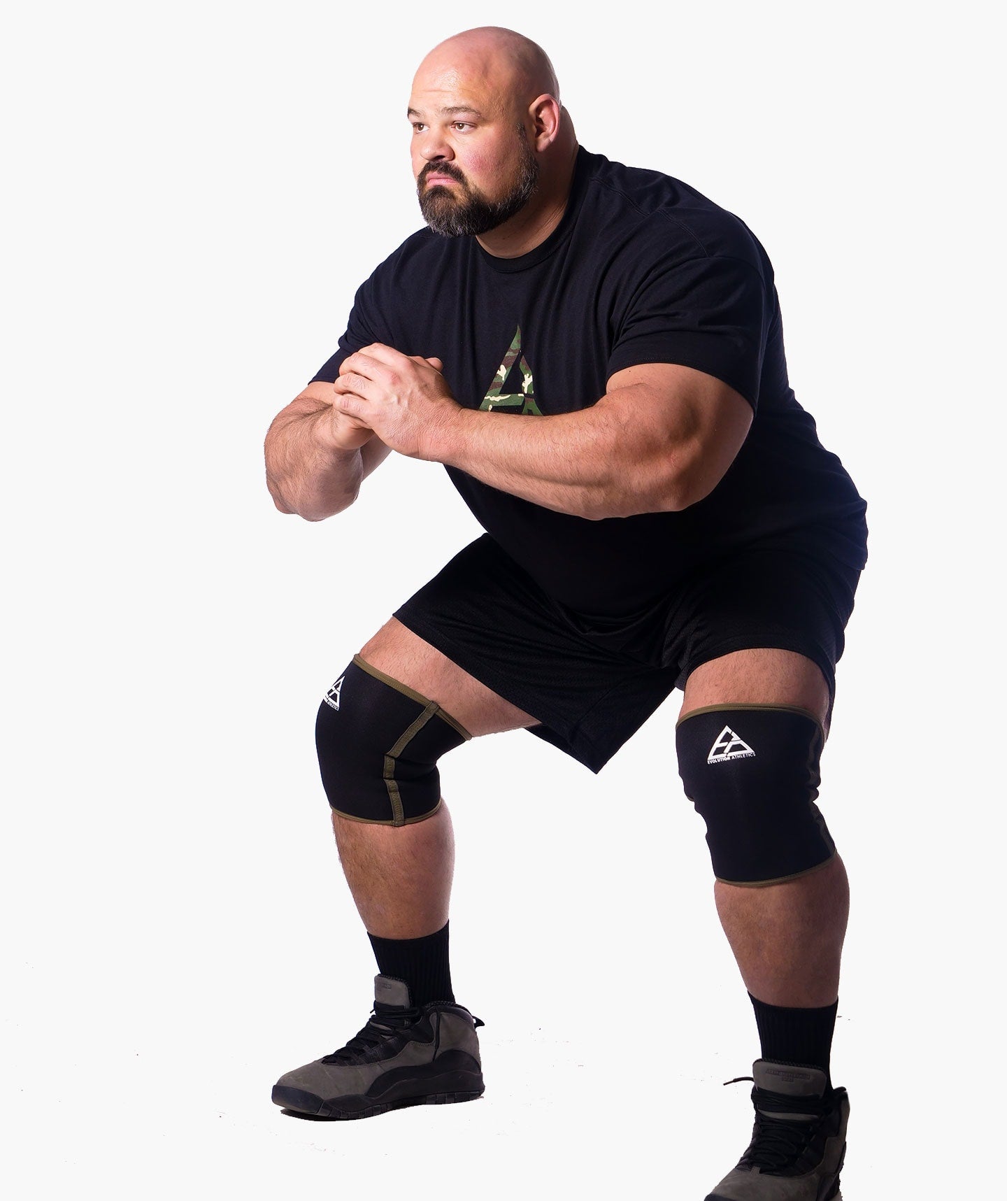 GREEN/BLACK 7MM KNEE SLEEVES